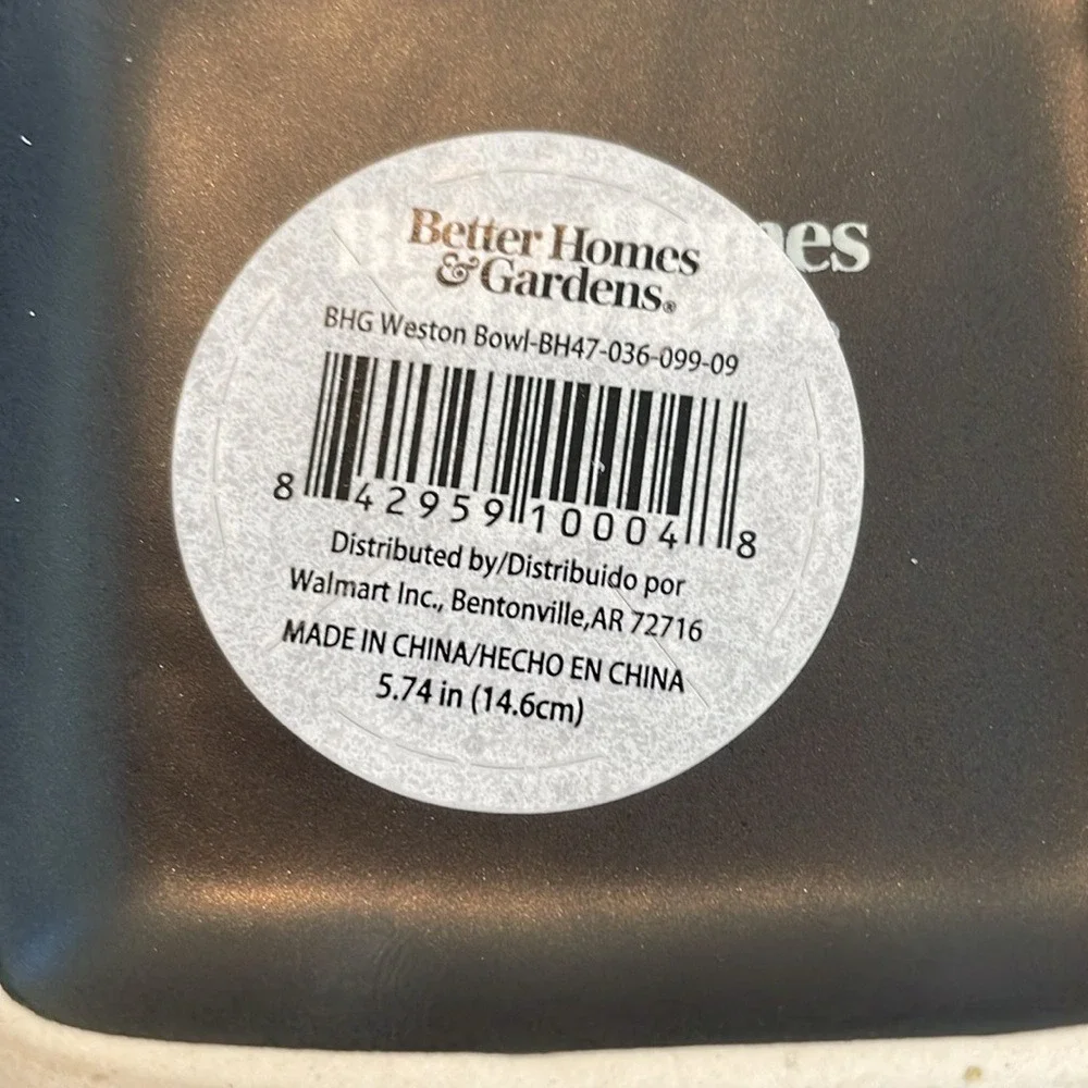 Stoneware Hand-Crafted Durable Scratch-Resistant‎ Square Bowls - Set of 2